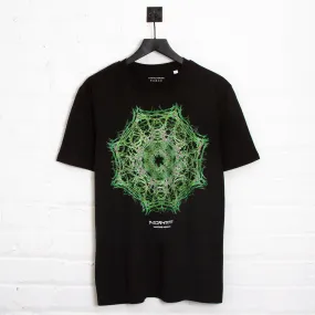 041 Disco Psychedelia Front Print - Tshirt - Black