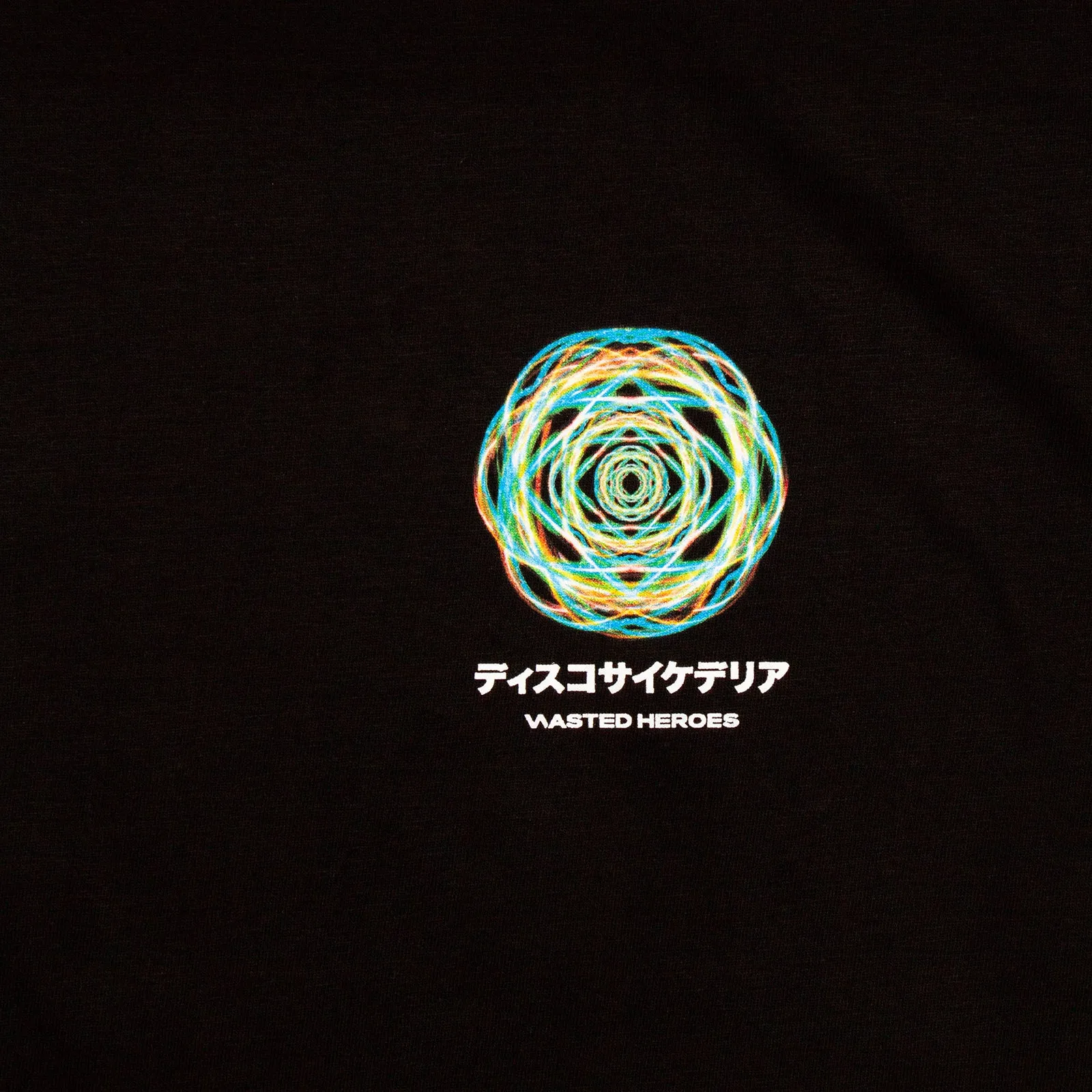 045 Disco Psychedelia Back Print - Tshirt - Black