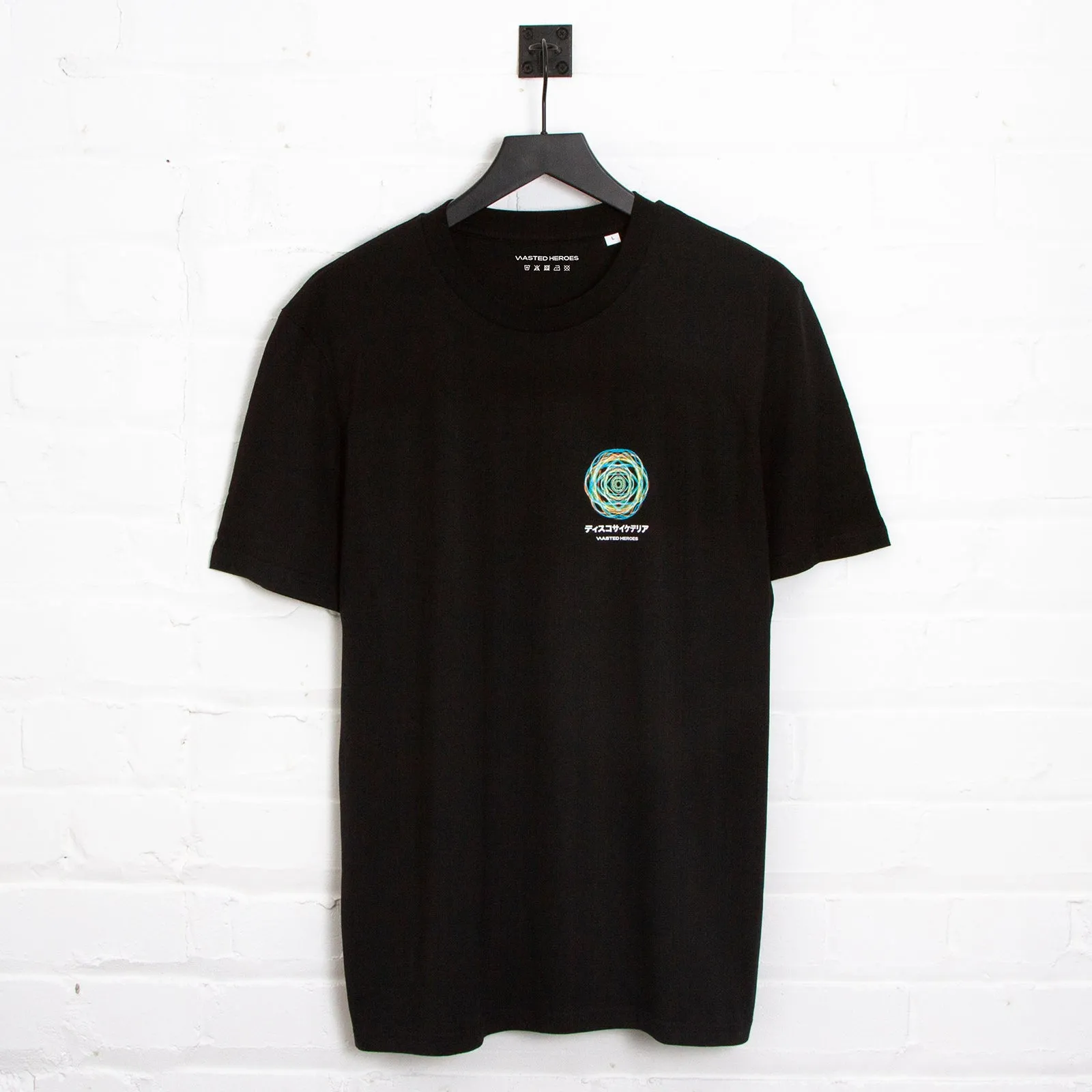 045 Disco Psychedelia Back Print - Tshirt - Black