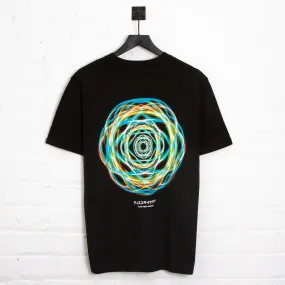 045 Disco Psychedelia Back Print - Tshirt - Black