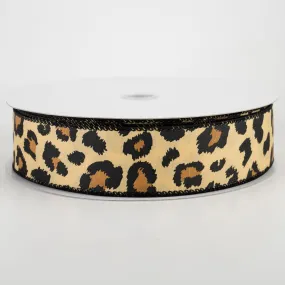 1.5" Bold Satin Cheetah Print Ribbon (50 Yards)