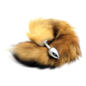 17" Tail Brown Fox 3 Stainless steel Plug sizes available