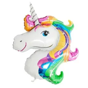 45" Unicorn Head Mylar Balloon - SS48