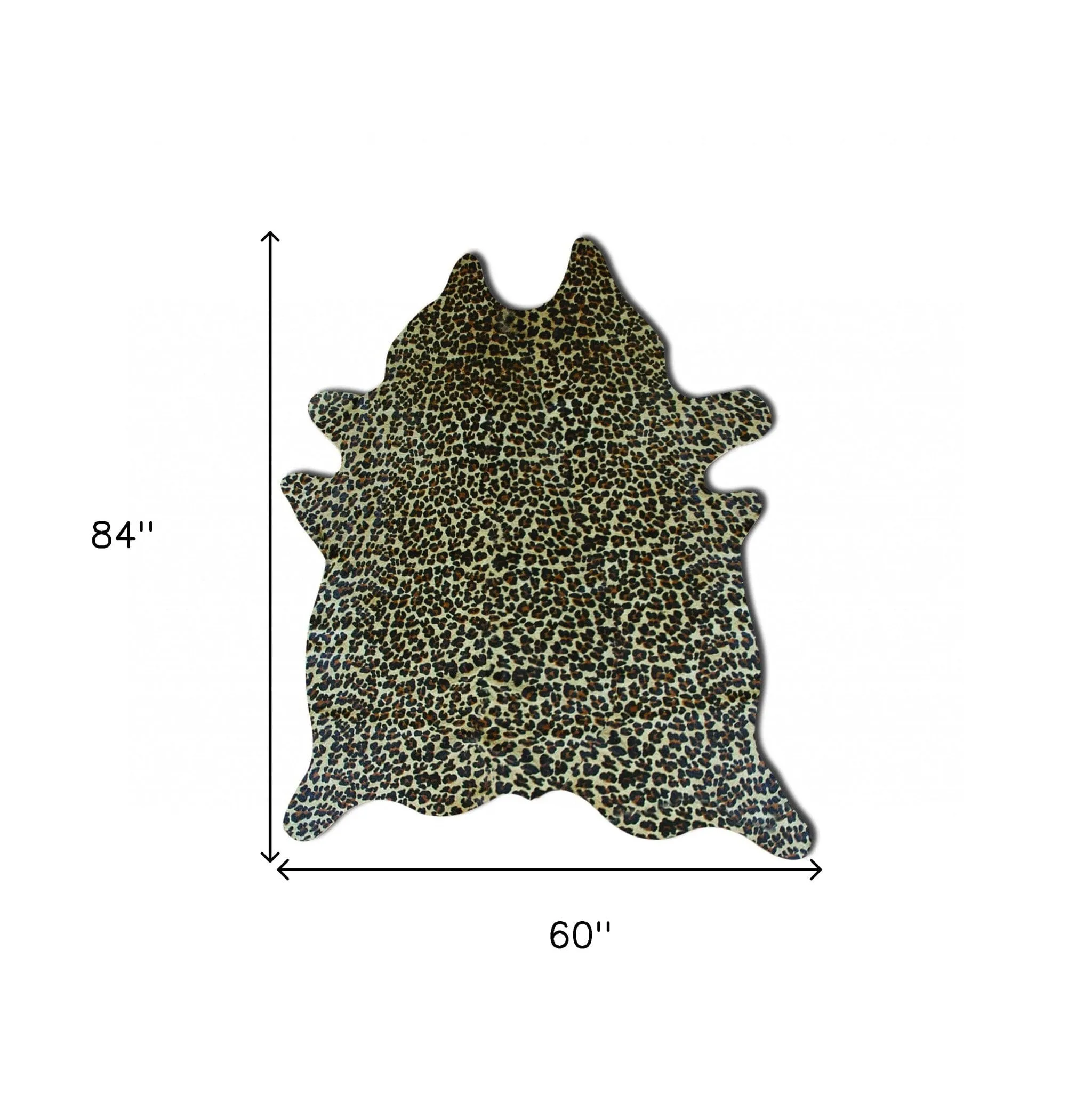 60" X 84" Leopard Cowhide - Area Rug