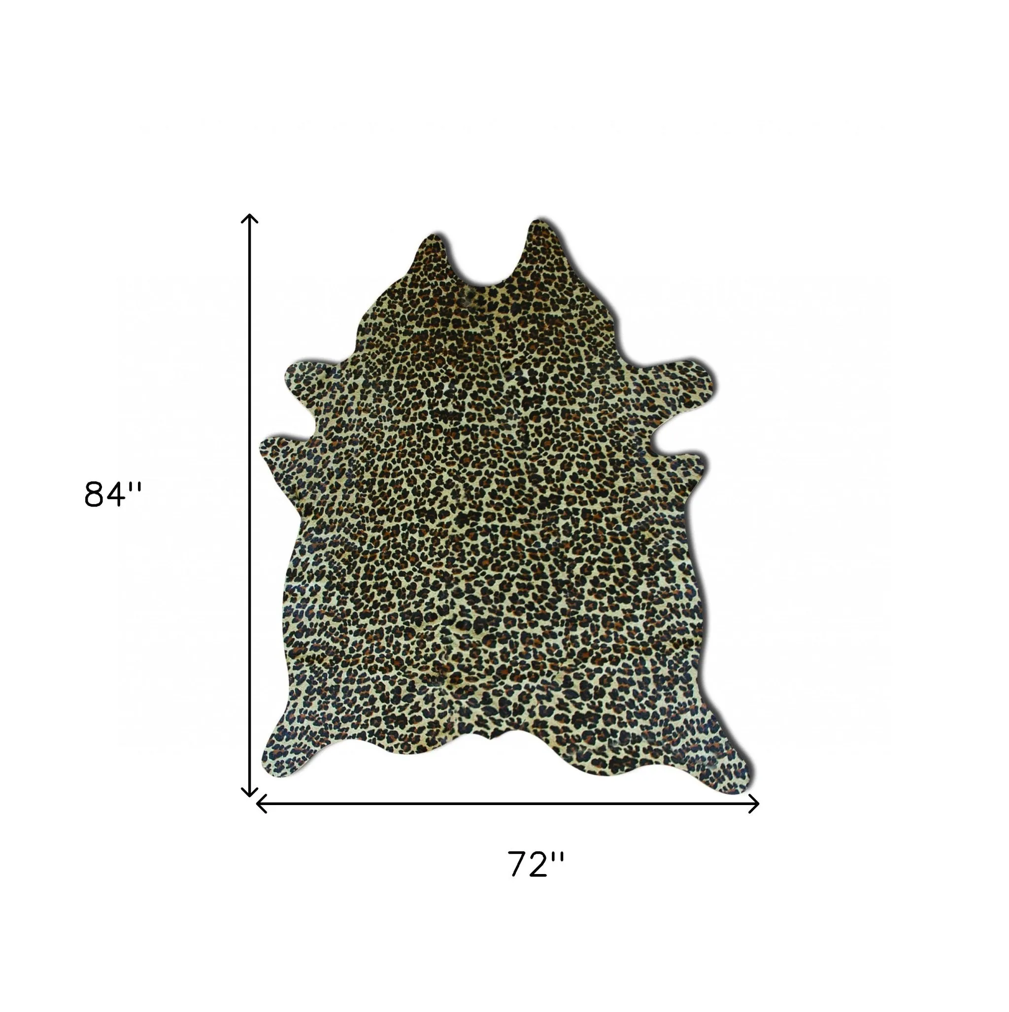 72" X 84" Leopard Cowhide - Rug