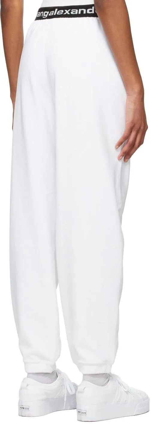 alexanderwang.t White Stretch Corduroy Lounge Pants