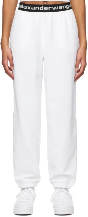 alexanderwang.t White Stretch Corduroy Lounge Pants
