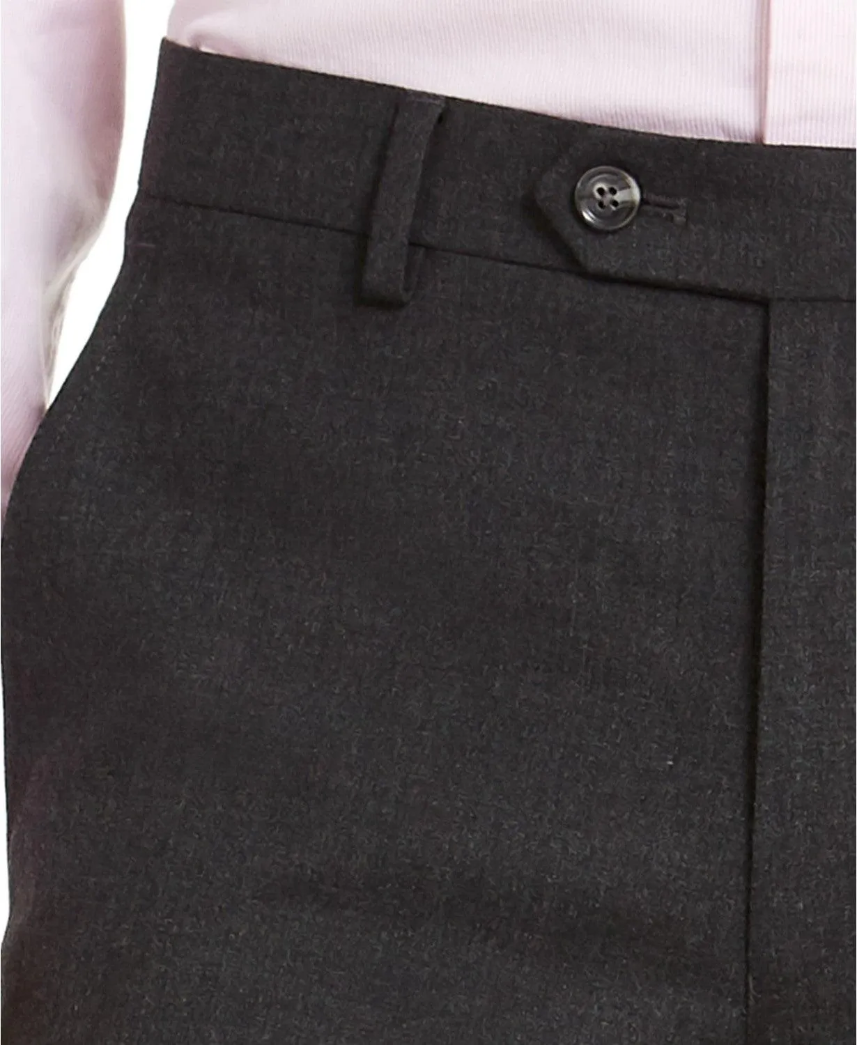 Alfani Mens Slim fit Dress Pants Pants 34 / 30 Charcoal Grey Solid Stretch