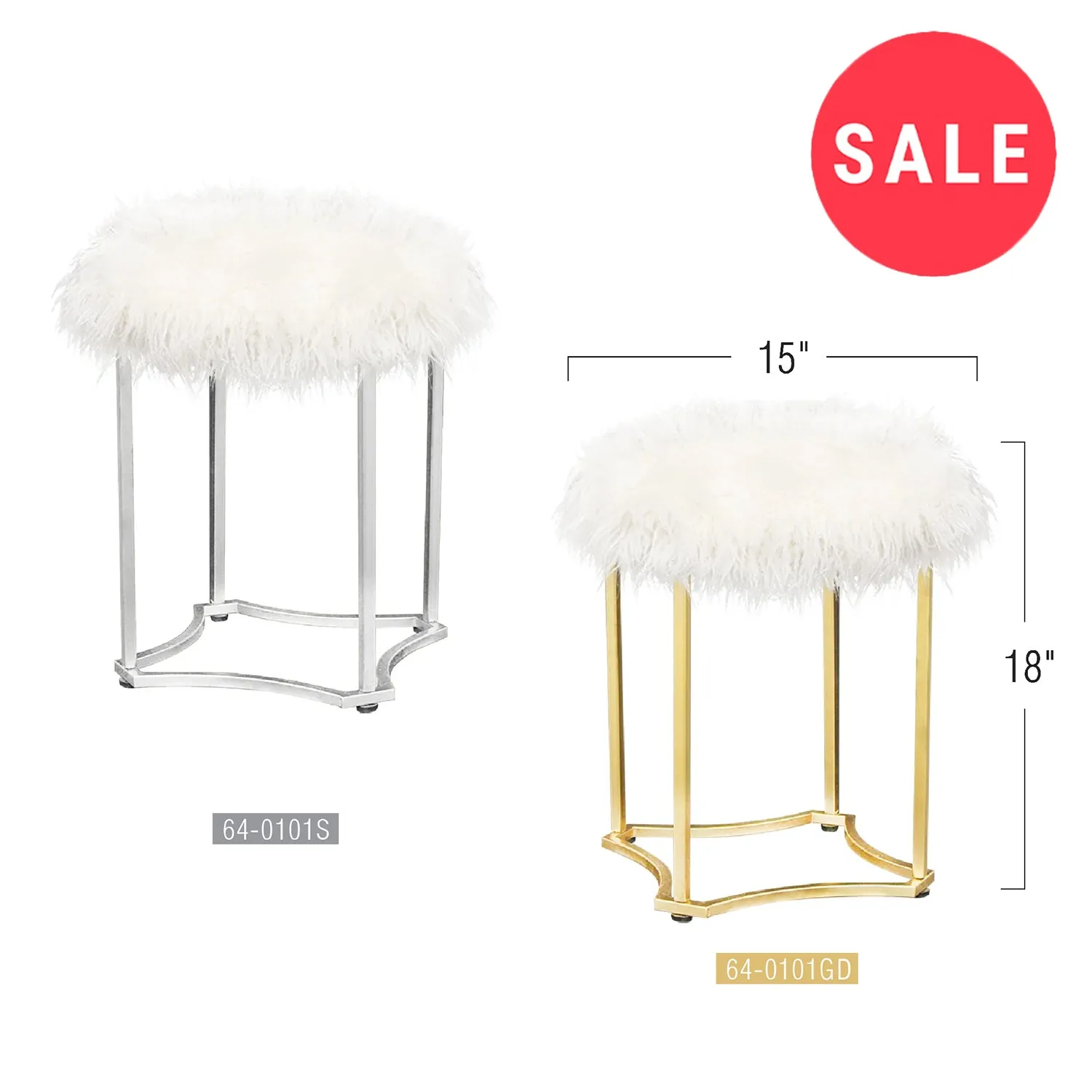Alpaca Fur Stool