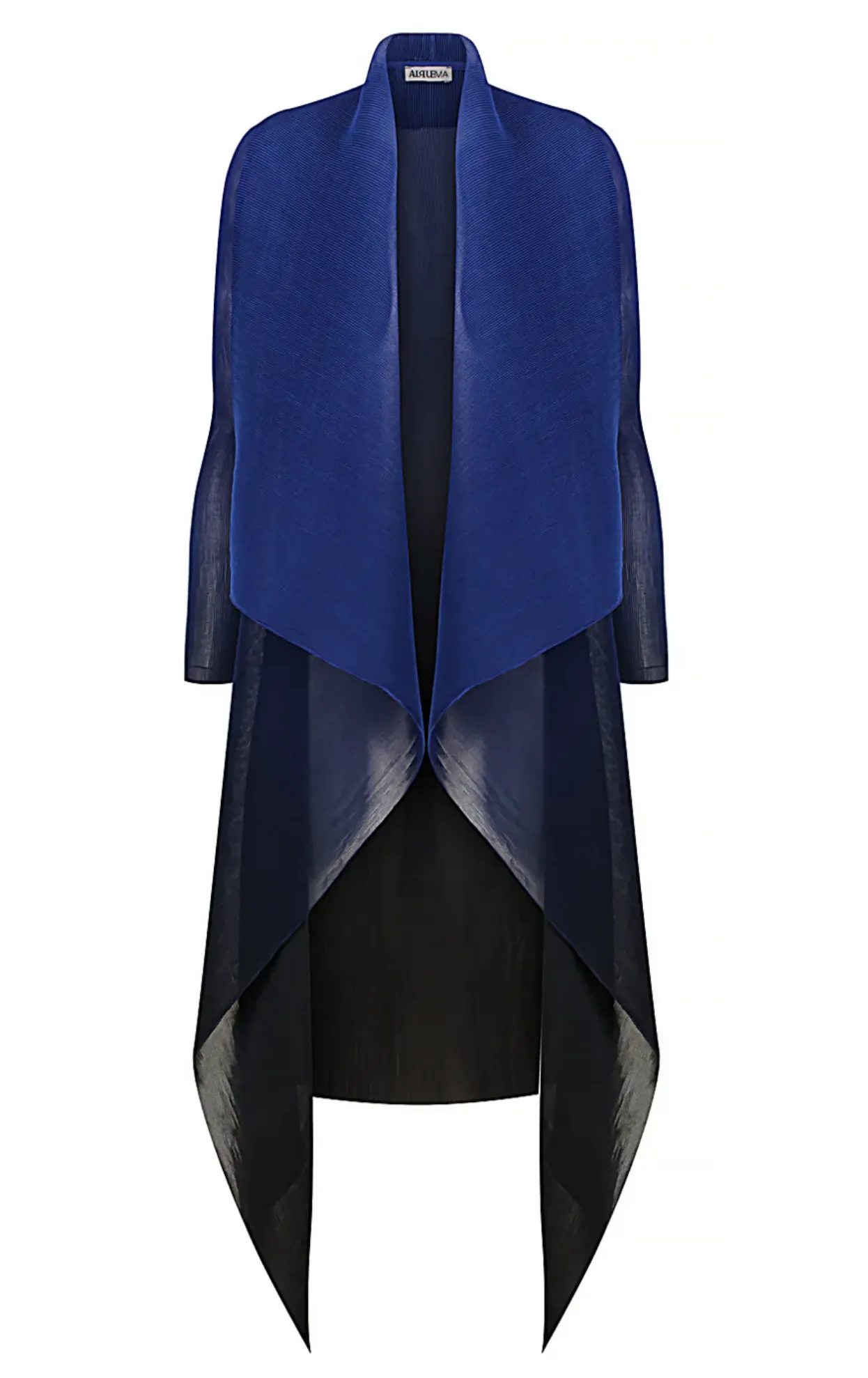 Alquema Long Collare Coat - MIDIEVAL BLUE