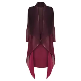 Alquema Long Collare Coat - MULBERRY
