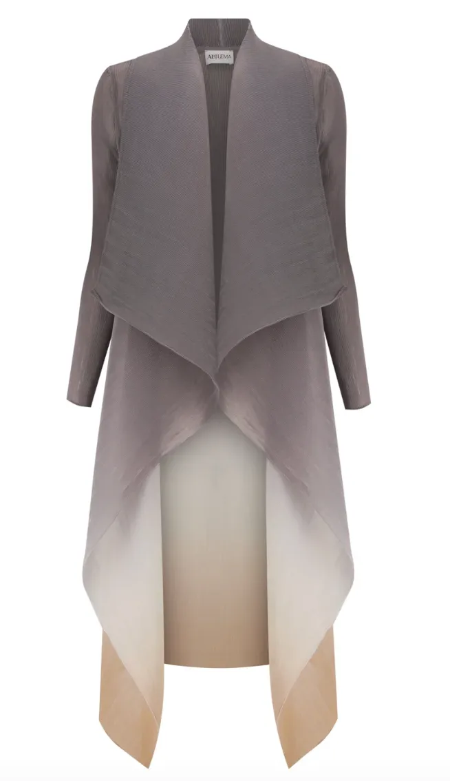 Alquema Long Collare Coat - STORM DE BLANC