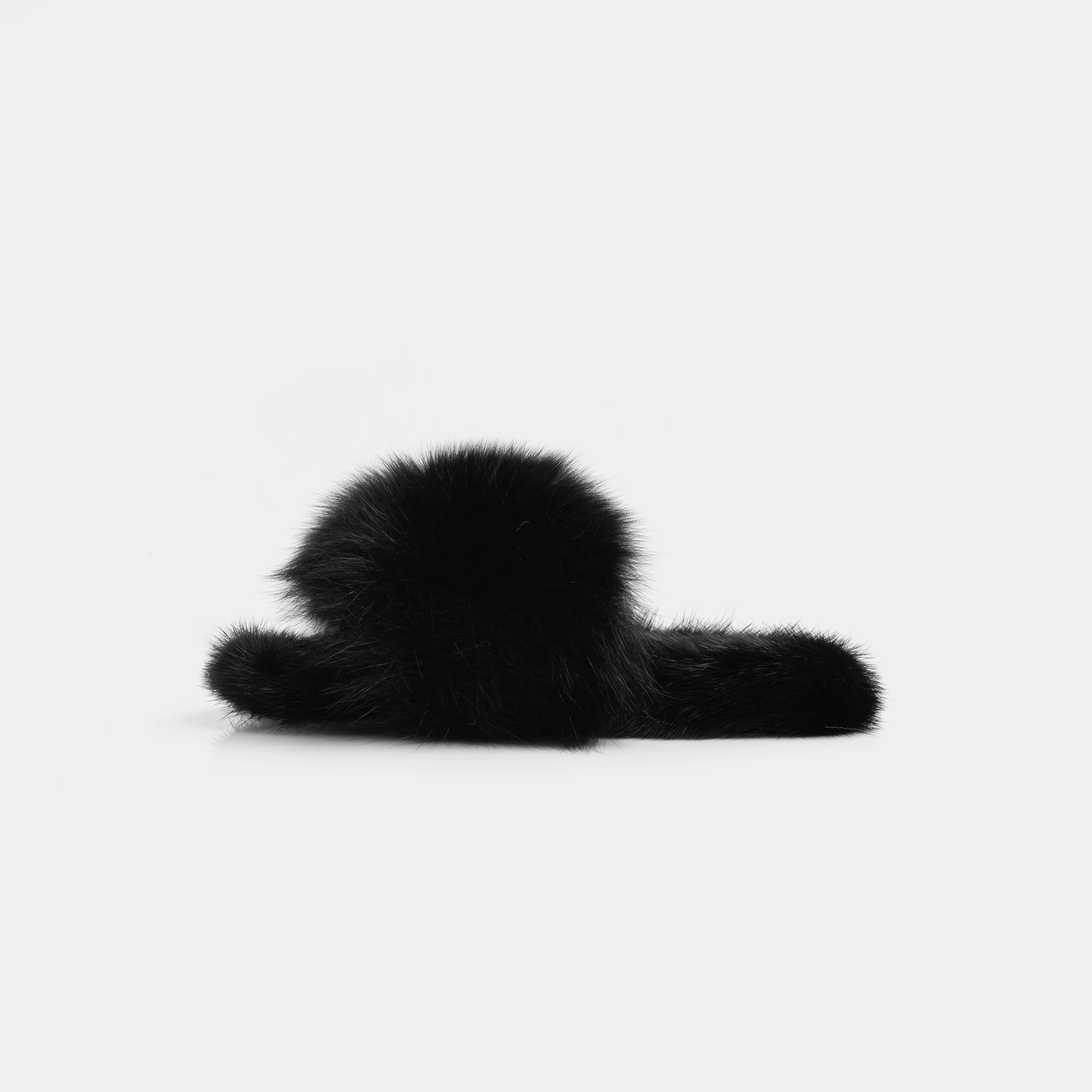 ASPEN - Slipper with Fur by mink & Black Fox