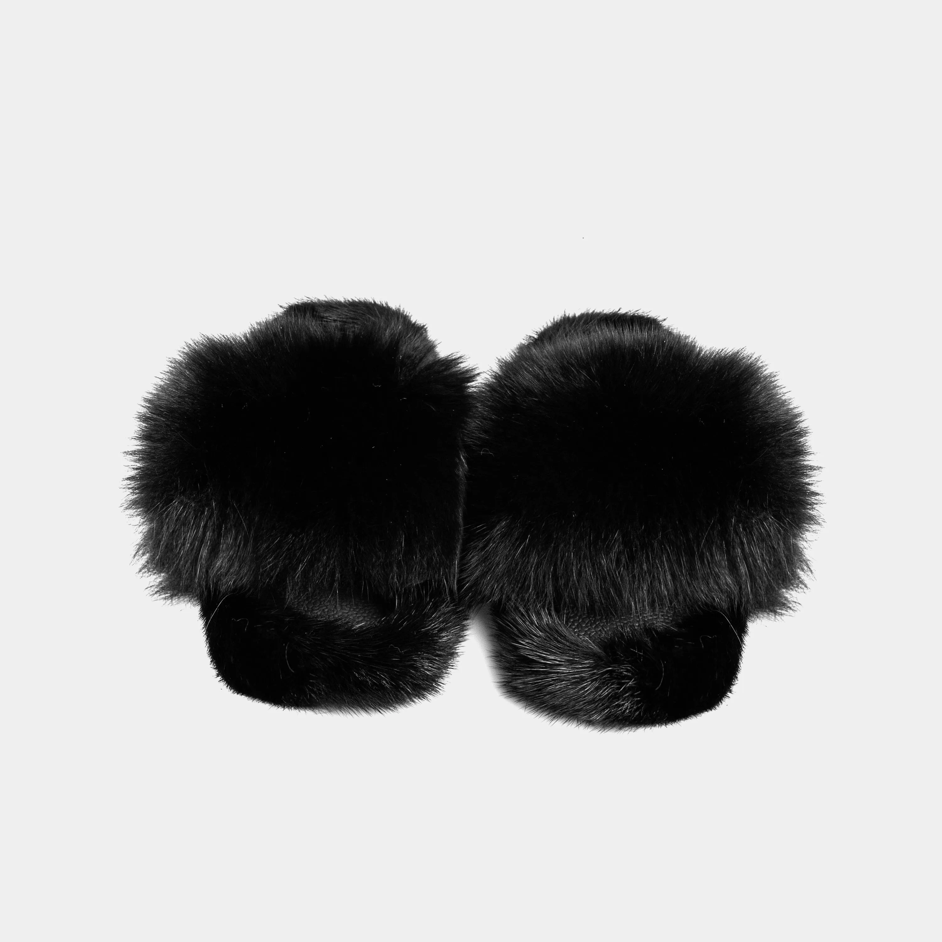 ASPEN - Slipper with Fur by mink & Black Fox