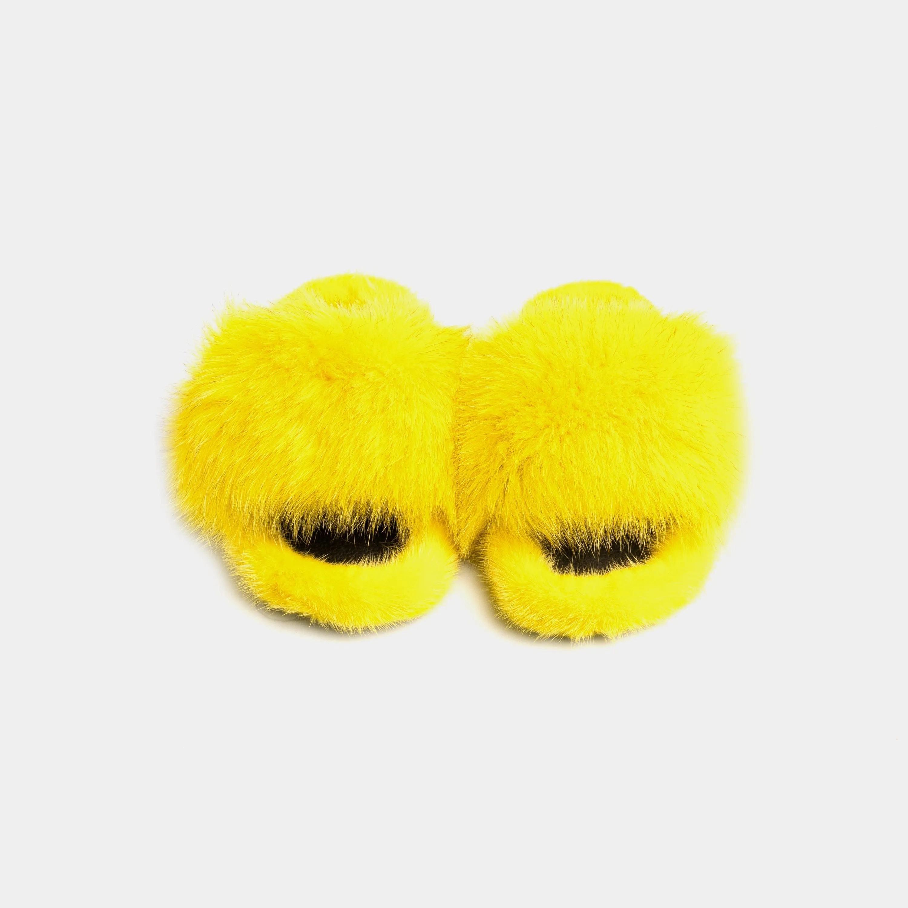 ASPEN - Slipper with Fur mink & Yellow Fox