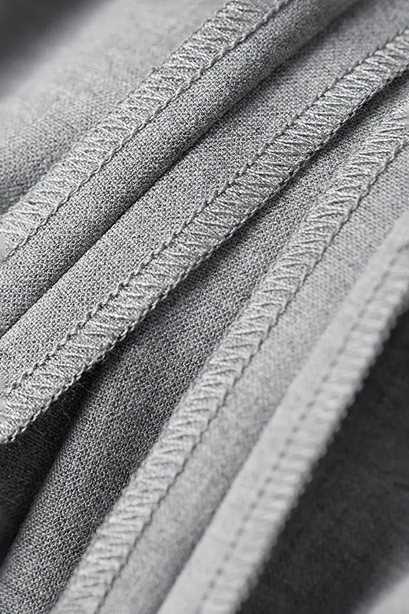 Baggy Pleated Wool-Blend Straight-Leg Dress Pants