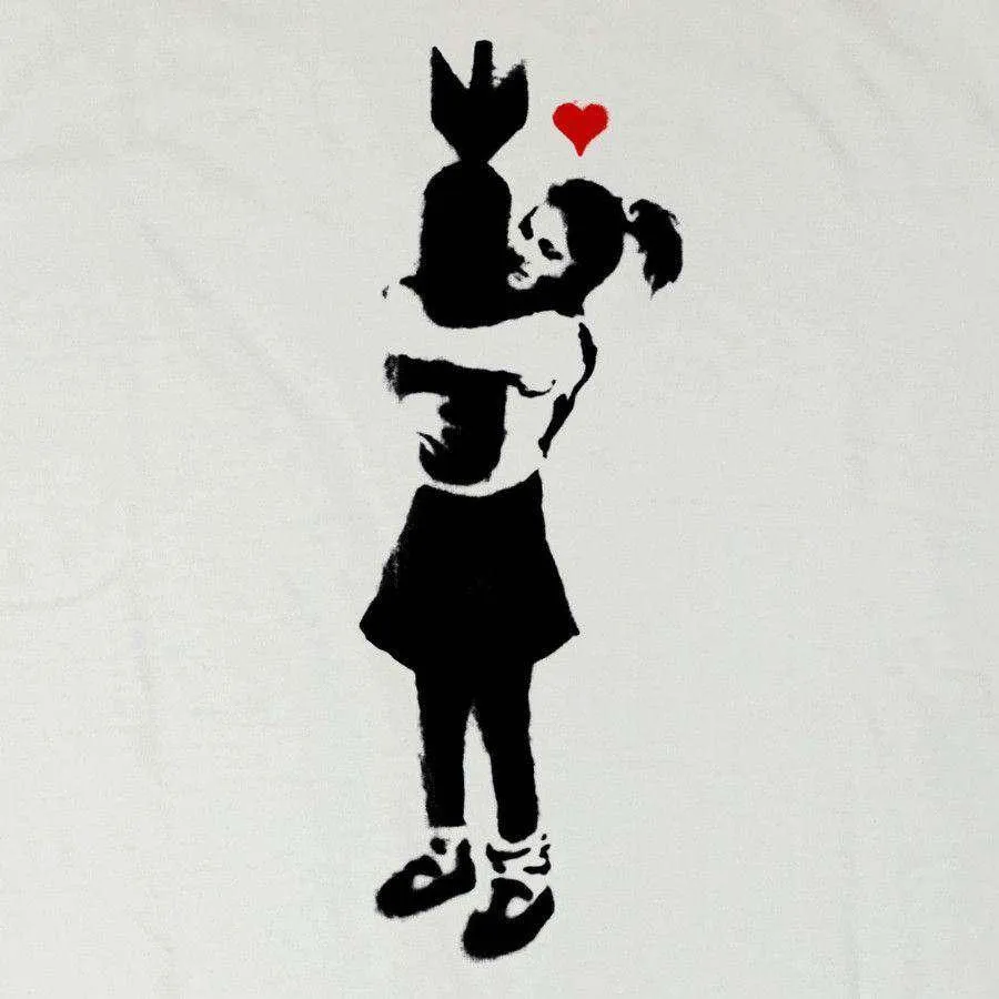Banksy Girl With Bomb T-Shirt