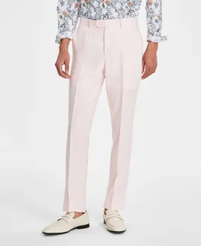 Bar Iii Mens Slim fit Dress Pants 33 / 32 Pink Solid