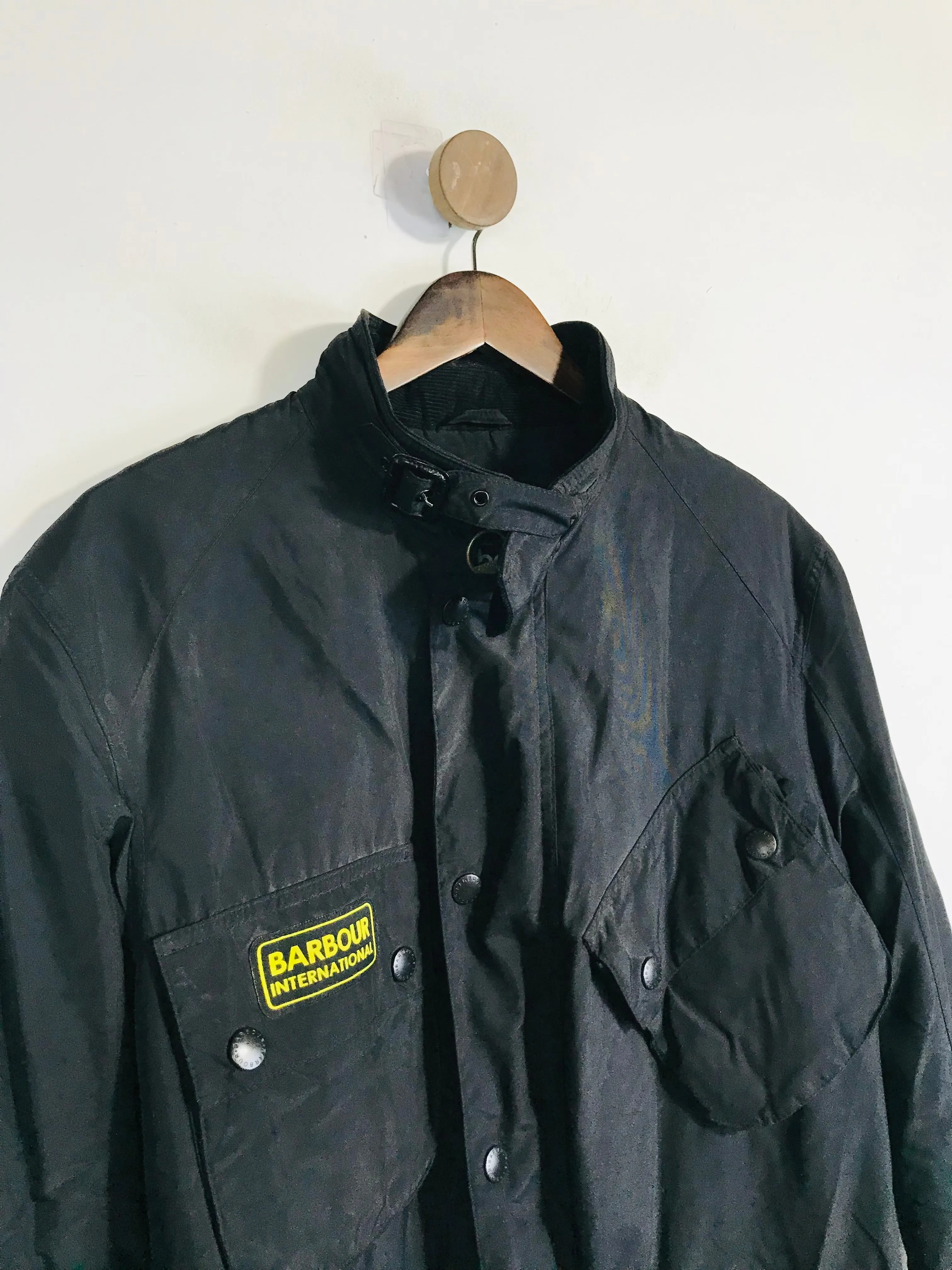 Barbour Men's Waterproof Overcoat Coat | L | Black