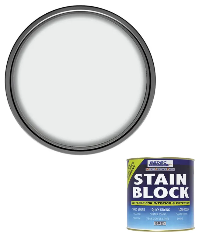Bedec Stain Block Paint - Translucent Grey