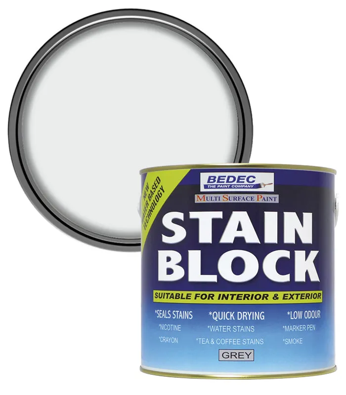 Bedec Stain Block Paint - Translucent Grey