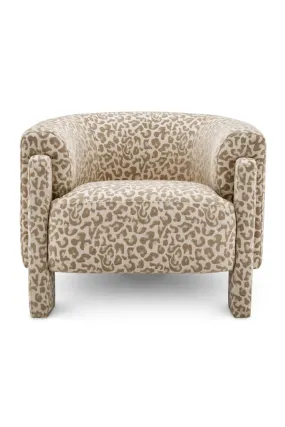 Beige Leopard Accent Chair | Eichholtz Hazelwood