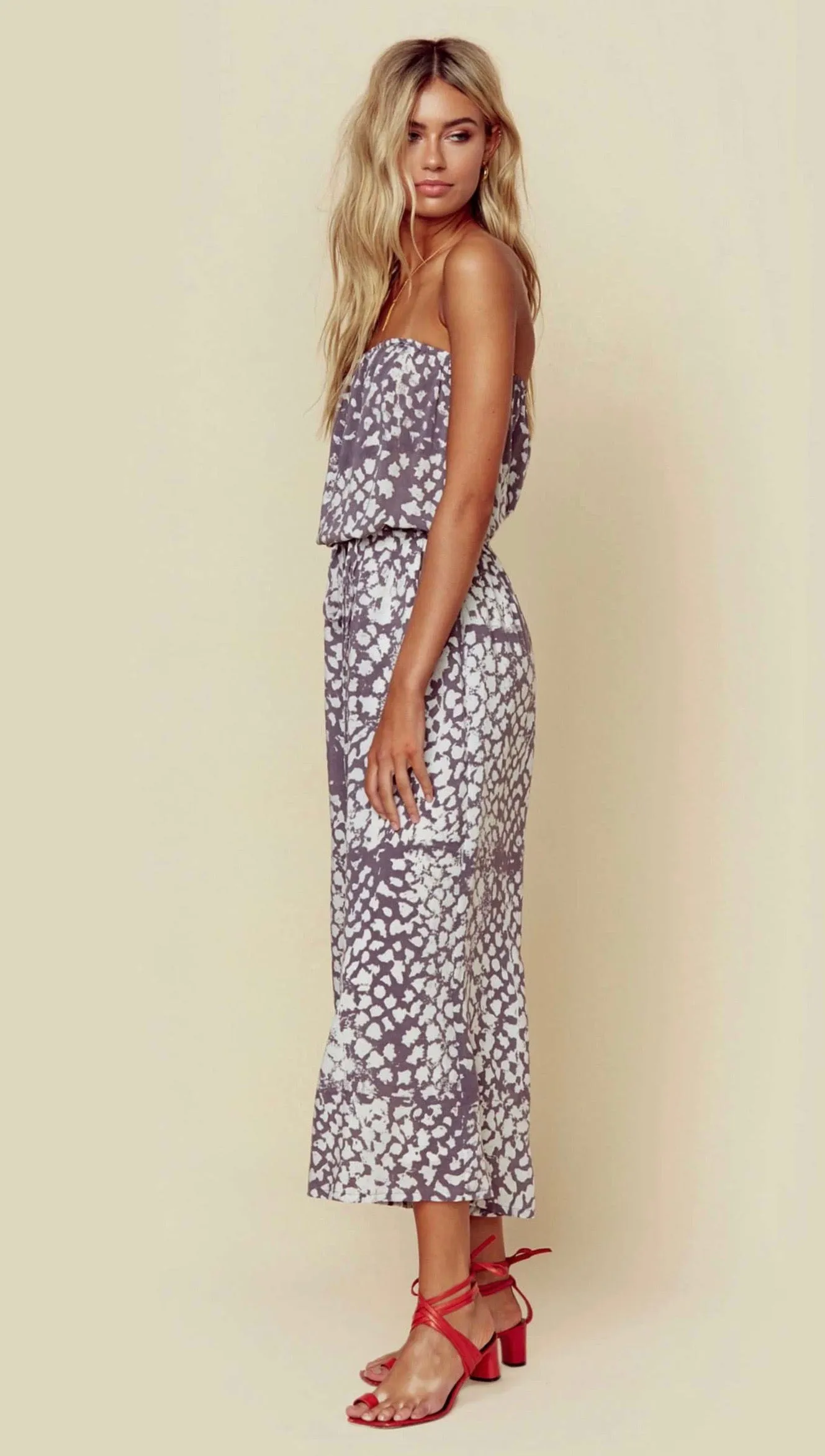 Blue Life Bell Jumper Leopard Grey