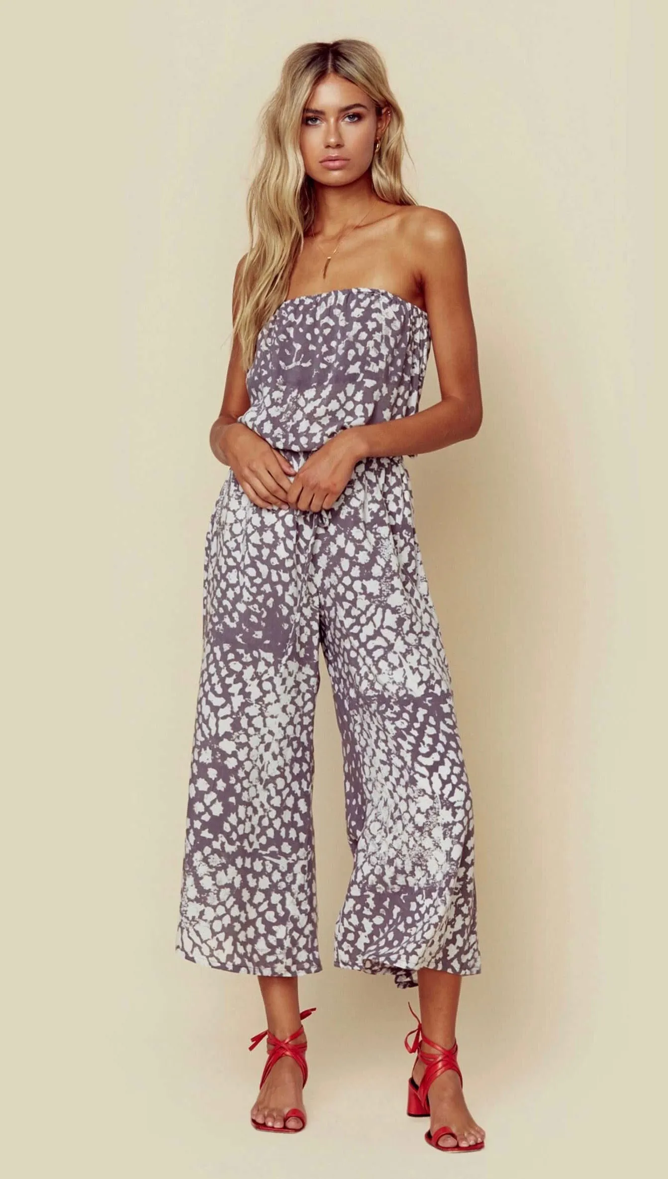 Blue Life Bell Jumper Leopard Grey
