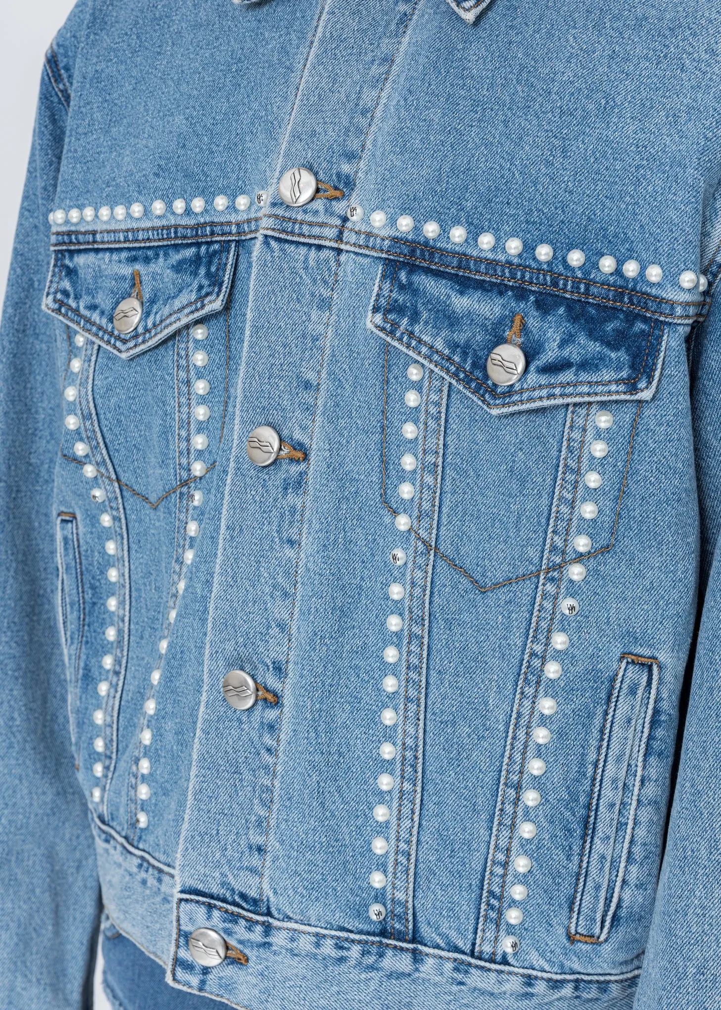 Blue Pearl Lining Denim Jacket