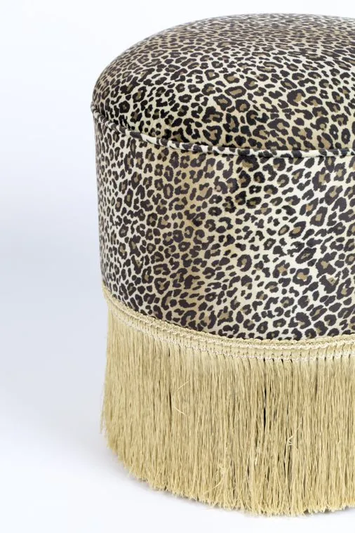 Bold Monkey My Lover and Best Friend Ottoman – Panther