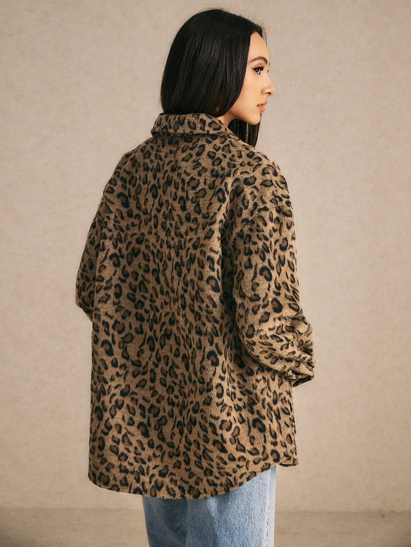 Brown Leopard Coat Leopard
