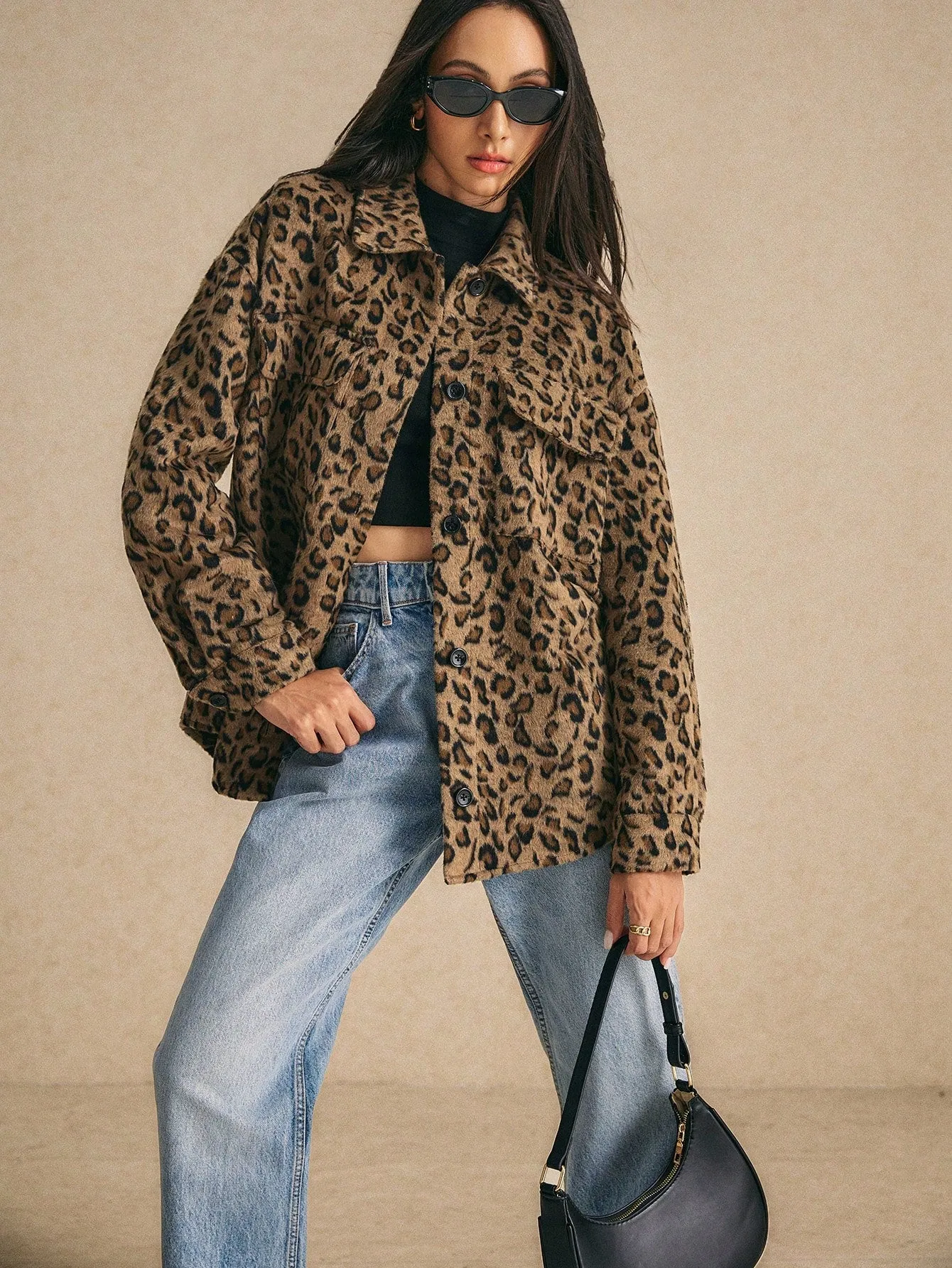 Brown Leopard Coat Leopard