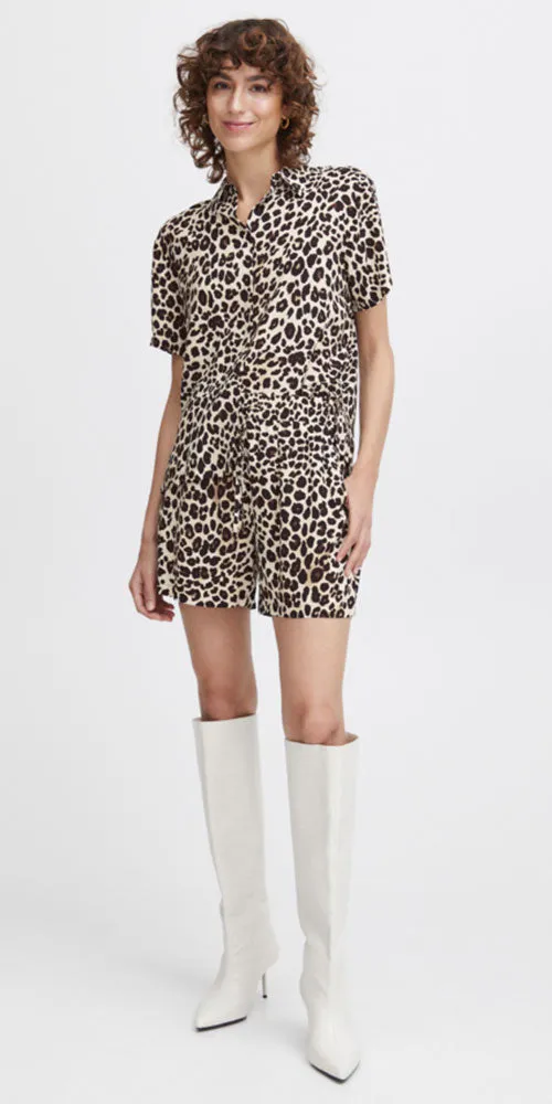 B.Young Leopard Print Shirt