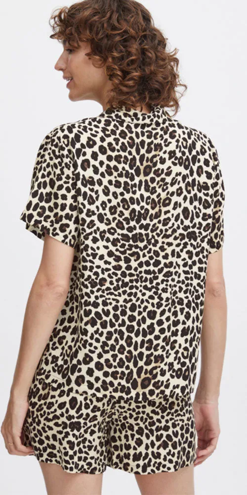 B.Young Leopard Print Shirt