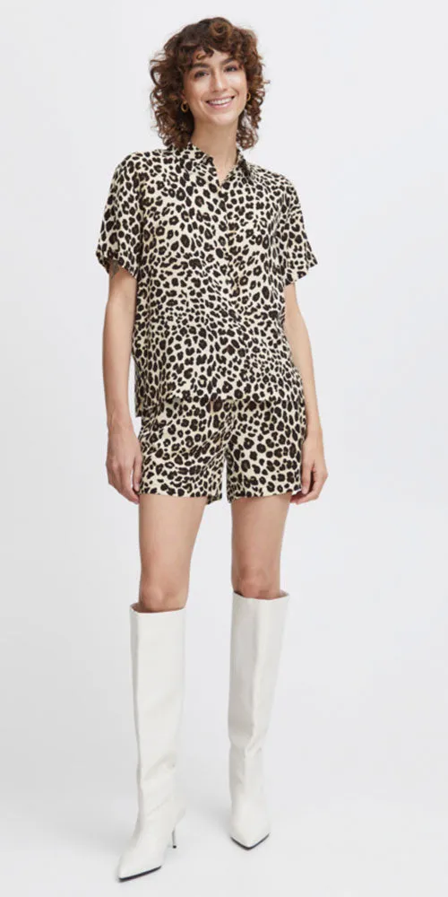 B.Young Leopard Print Shirt
