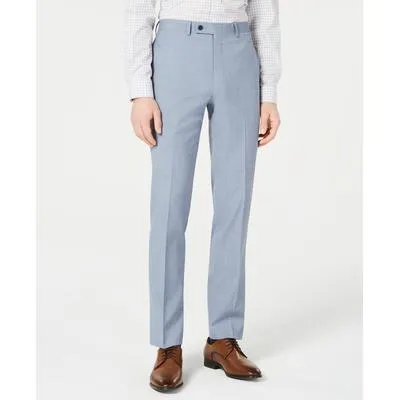 Calvin Klein Mens Slim fit Dress Pants 30 / 30 Blue Solid