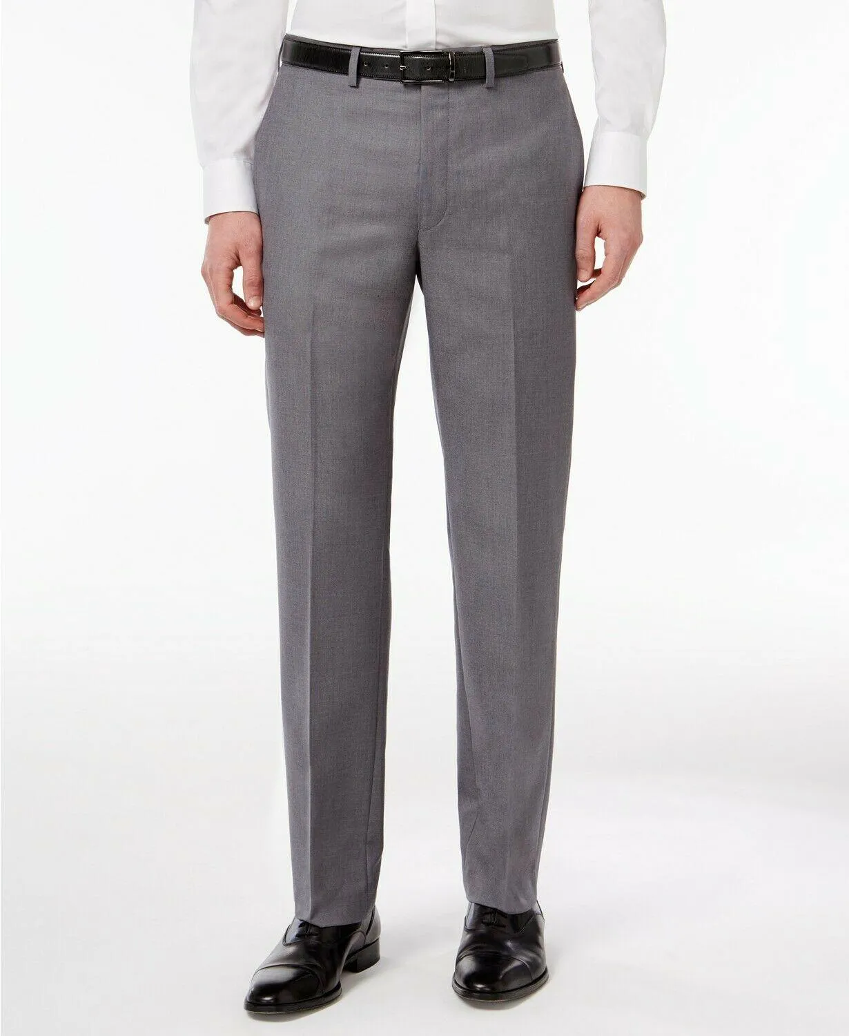 Calvin Klein Mens Slim fit Dress Pants 36 / 29 Grey Solid