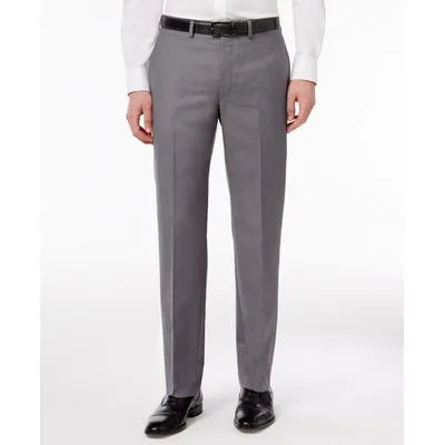 Calvin Klein Mens Slim fit Dress Pants 36 / 29 Grey Solid