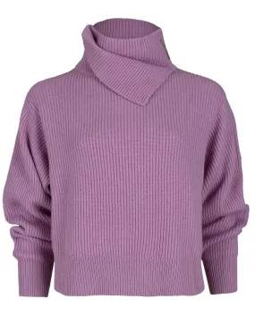 Candy Rose English Rib Folded Turtleneck
