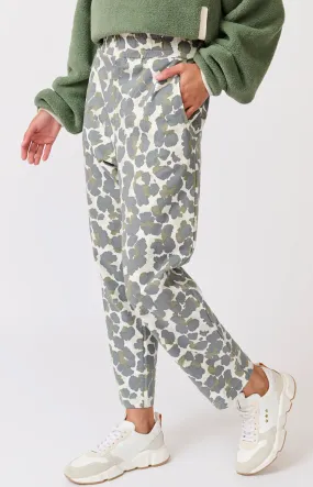 CARTEL AND WILLOW Grace Pant Khaki Leopard