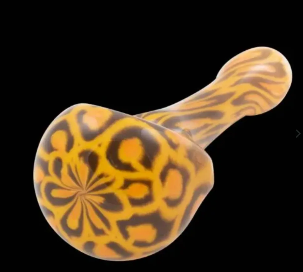 Chameleon Glass Leopard Glass Hand Pipe