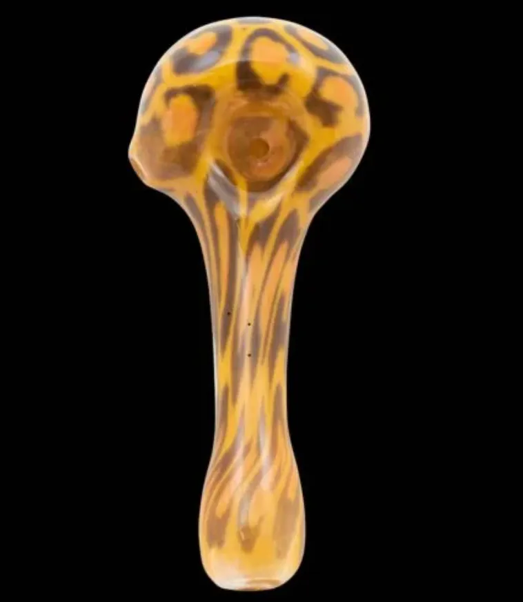 Chameleon Glass Leopard Glass Hand Pipe