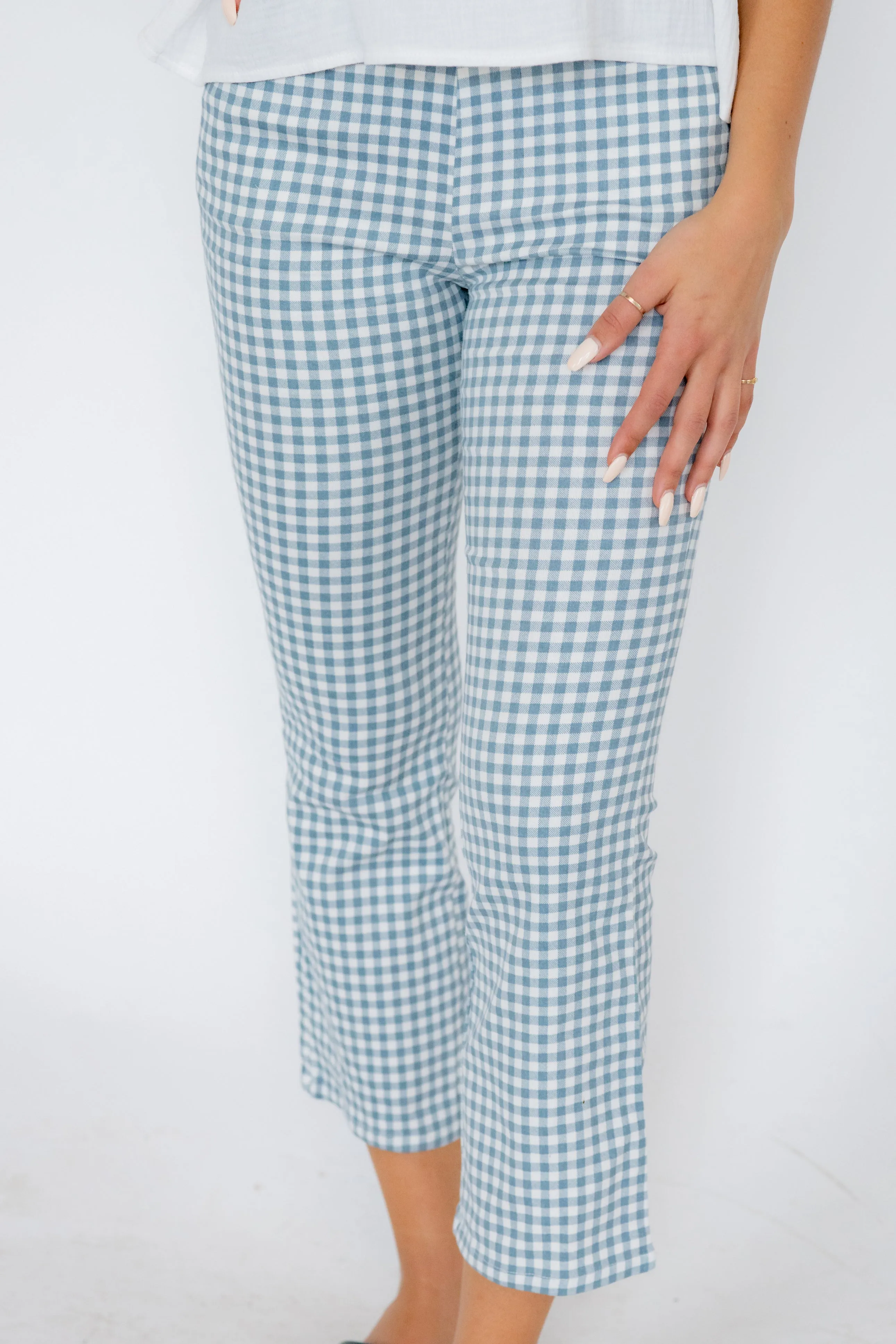Checkered Pants -Blue