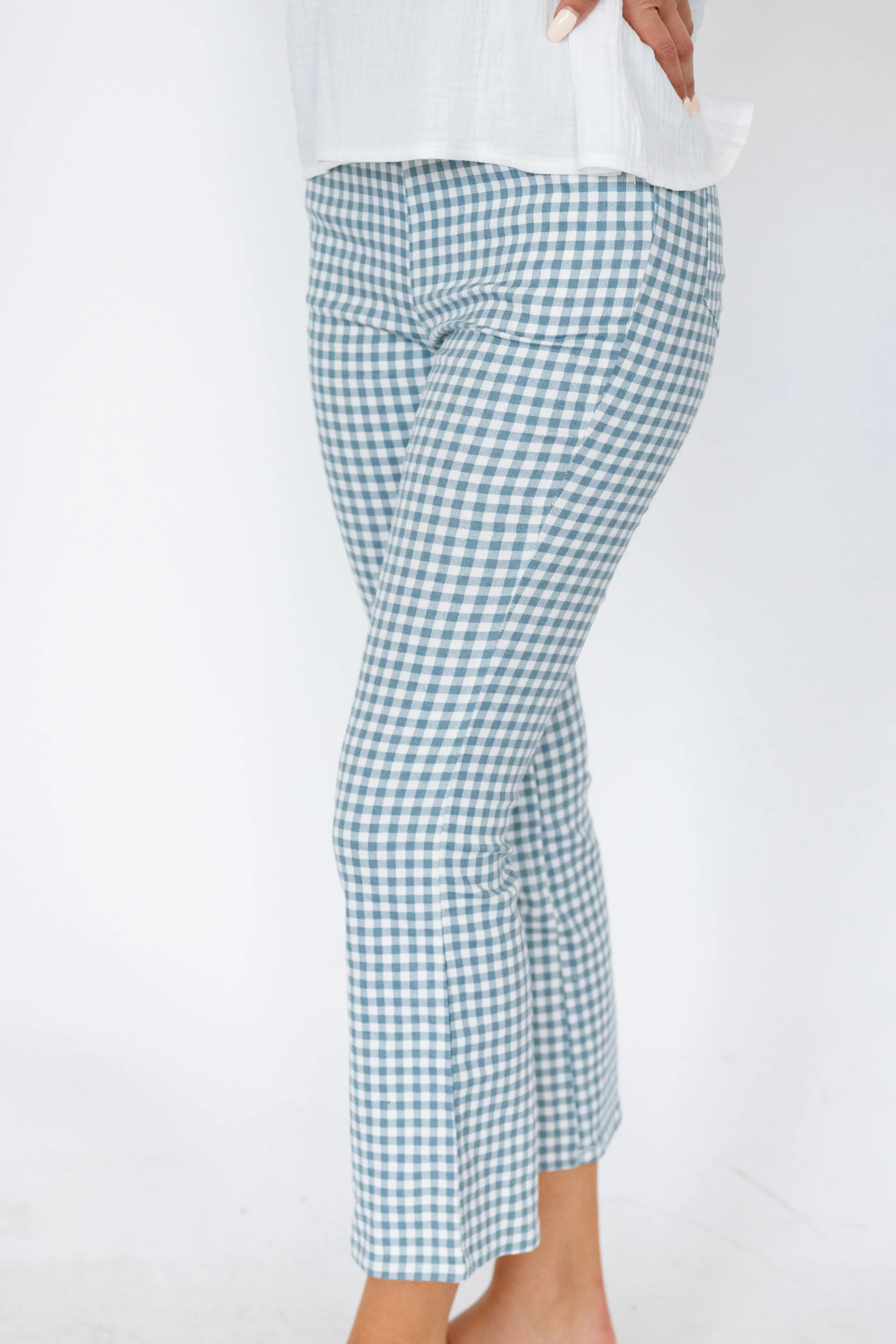 Checkered Pants -Blue