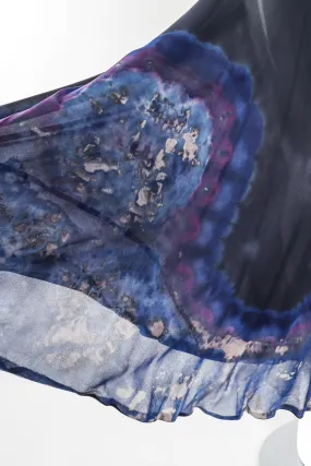 Chiffon Tie-Dye Wrap Skirt