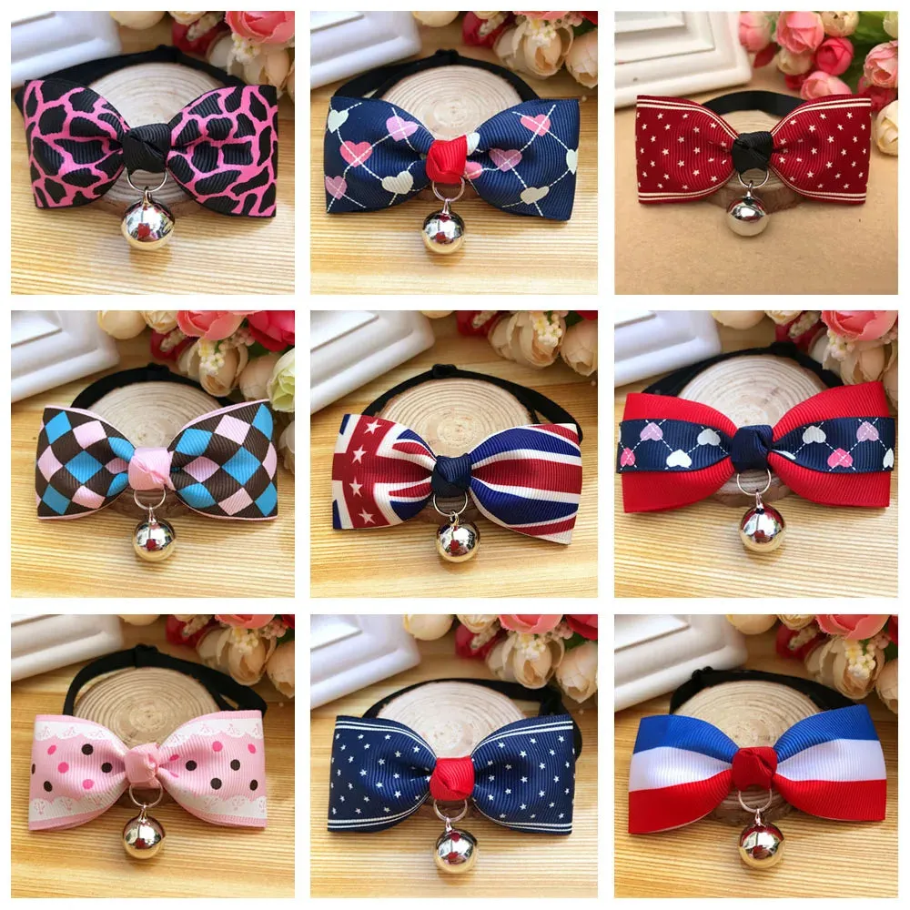 Christmas Themed Bowtie Breakaway Cat Collars