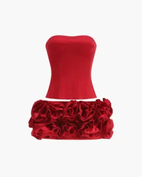 Clizia – Strapless corset top – Two-piece set