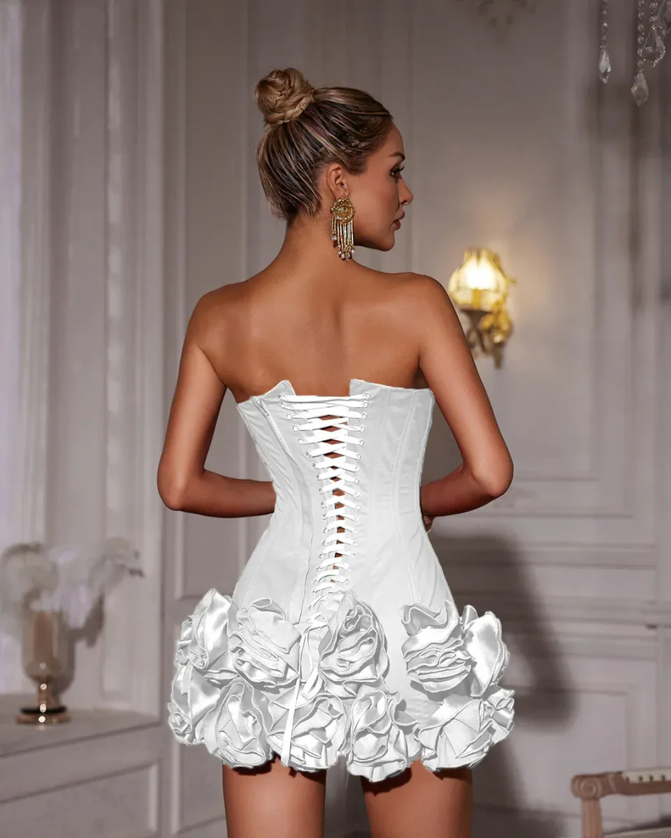 Clizia – Strapless corset top – Two-piece set