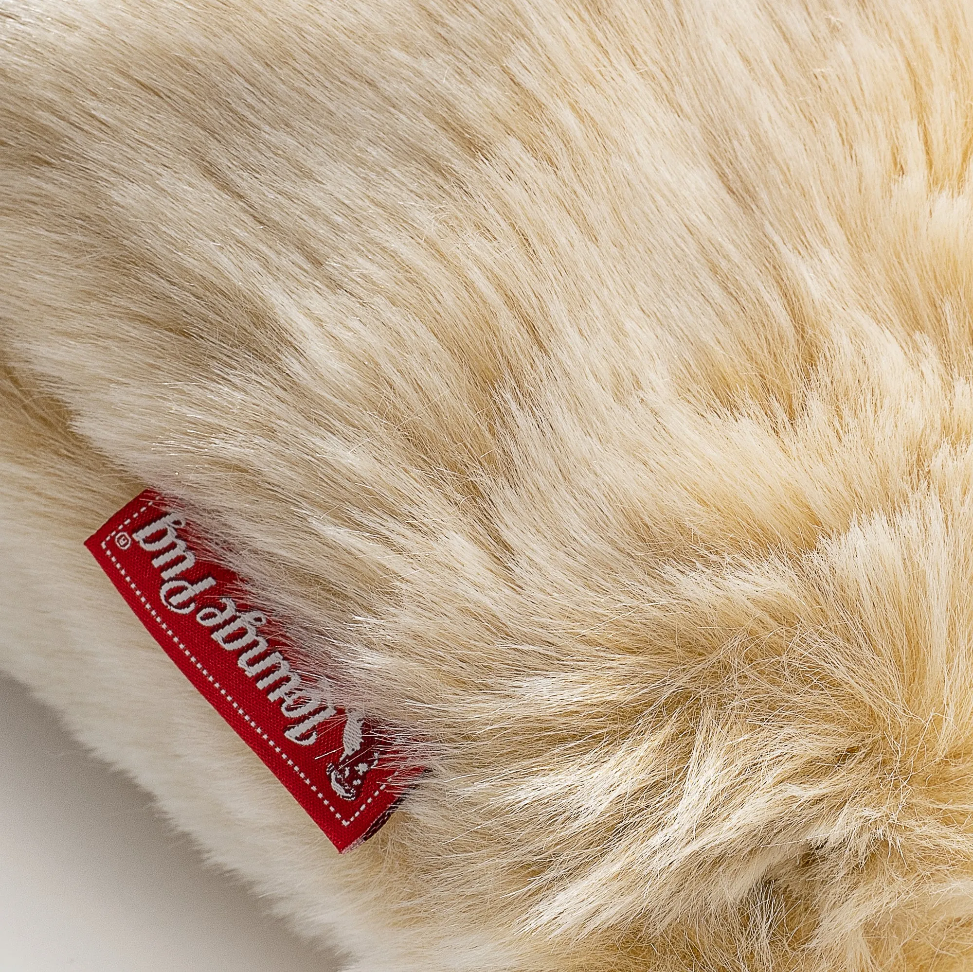 CloudSac Kids Memory Foam Giant Children's Bean Bag 2-12 yr - Faux Fur Sheepskin White