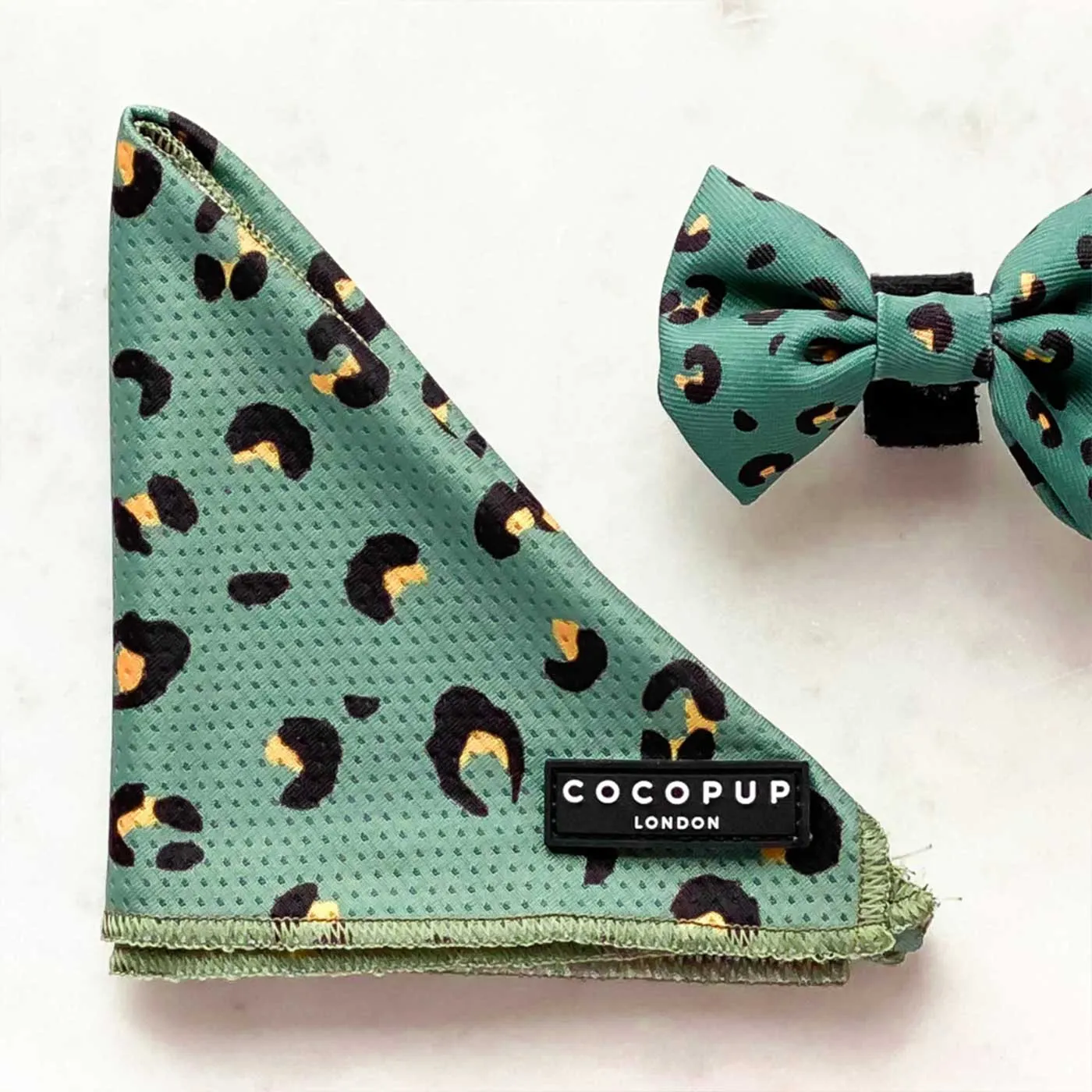 Cocopup London Khaki Leopard Bandana